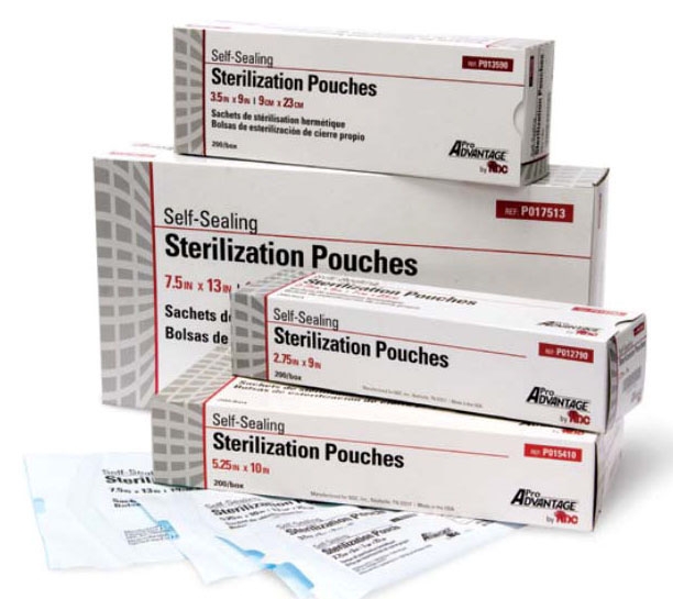 Pouches Sterilization Self Seal ProAdvantage 5-1/4' x 10' (2000/CS) by Pro Advantage  ID P015410